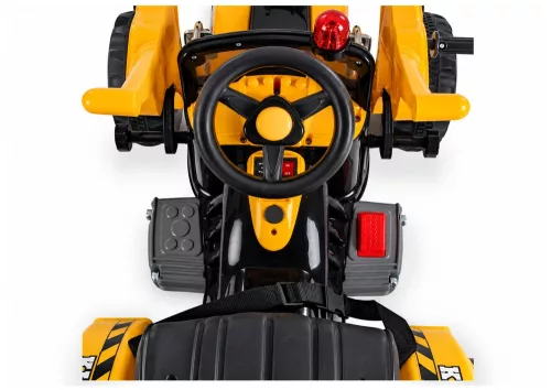 Elektromos Ride On traktor kanállal és kotrógéppel narancssárga