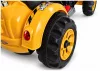 Elektromos Ride On traktor kanállal és kotrógéppel narancssárga