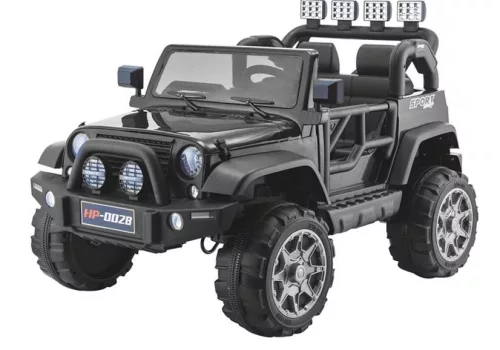 Jeep HP012 elektromos kisautó - fekete