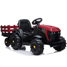 Elektromos Ride On traktor utánfutóval BDM0925 piros