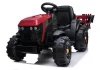 Elektromos Ride On traktor utánfutóval BDM0925 piros