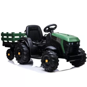   Elektromos Ride On traktor utánfutóval BDM0925 Katonai zöld