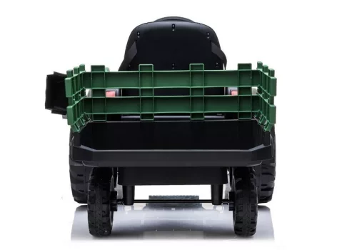 Elektromos Ride On traktor utánfutóval BDM0925 Katonai zöld