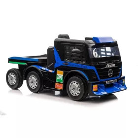   Akkumulátoros autó Mercedes XMX622B félpótkocsis sötétkék LCD