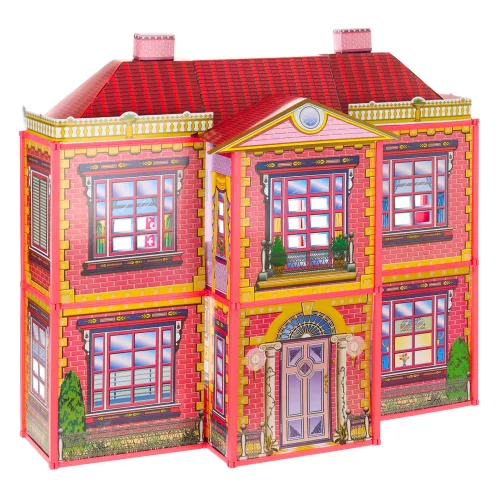 Villa nagy babaház 6 szobás bútor kiegészítők 128 db.