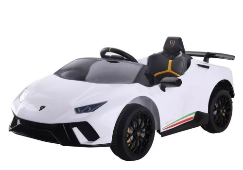 Elektromos autó Lamborghini Huracan fehér