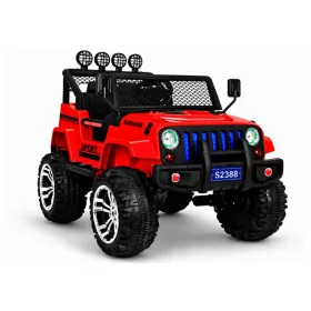 Elektromos Ride On S2388 Jeep piros 4x45W
