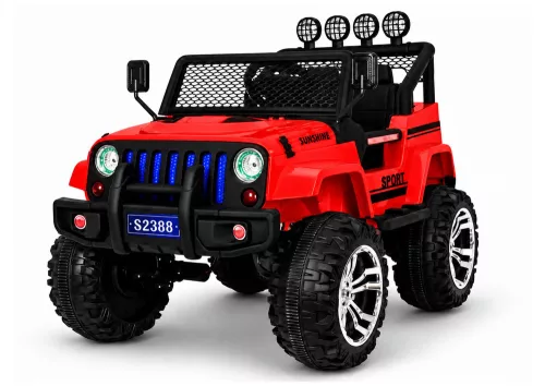 Elektromos Ride On S2388 Jeep piros 4x45W