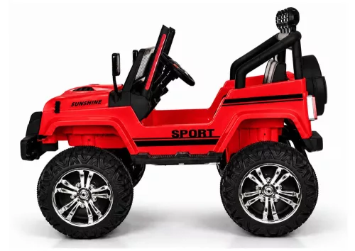 Elektromos Ride On S2388 Jeep piros 4x45W