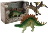 Stegosaurus, Pteranodon dinoszaurusz figurák halmaza