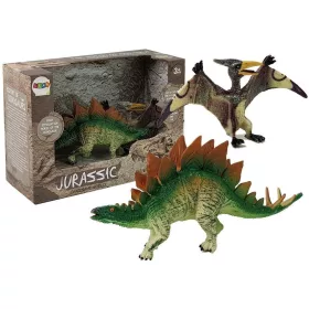 Stegosaurus, Pteranodon dinoszaurusz figurák halmaza