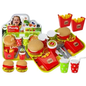 Hamburger sült krumpli tálcával