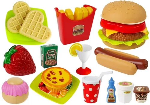 Gyorséttermi hamburgerkészlet