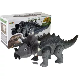 Dinoszaurusz elemes Triceratops szürke