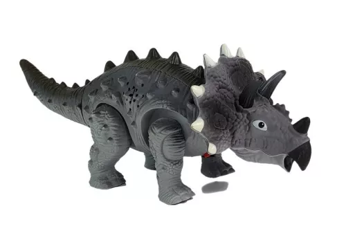 Dinoszaurusz elemes Triceratops szürke
