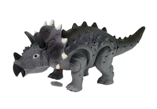 Dinoszaurusz elemes Triceratops szürke