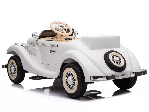 Elektromos kisautó Mercedes 540K fehér