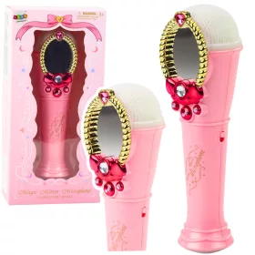   Varázstükör mikrofonnal, USB-vel, MP3-val, lámpákkal és rózsaszín hangokkal