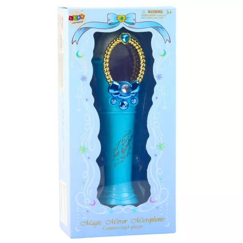 Varázstükör mikrofonnal, USB-vel, MP3-val, kéken világít