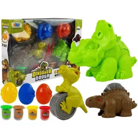 Play Augh dinoszaurusz tojásforma 12 darabos, 4 színű