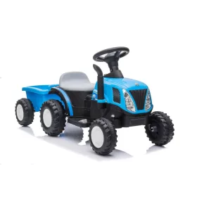 Elektromos traktor pótkocsival A009 kék