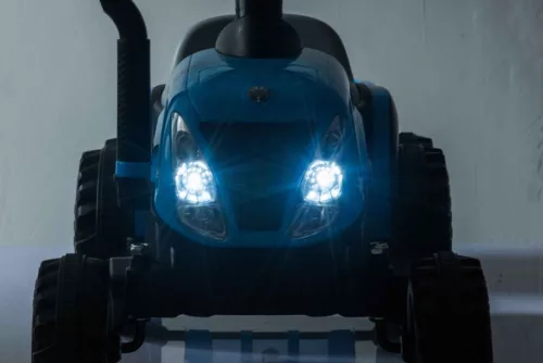 Elektromos traktor pótkocsival A009 kék