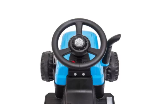 Elektromos traktor pótkocsival A009 kék