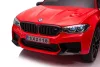 Akkumulátoros BMW M5 kisautó szülői platformmal, piros, lakkozott