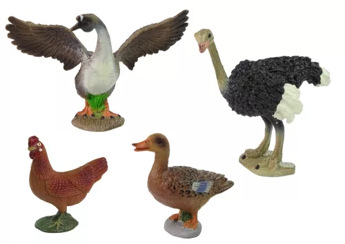 Farmállat figura készlet Farmer madarak