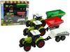 Három traktoros pótkocsis permetezőgép mezőgazdasági traktor szett