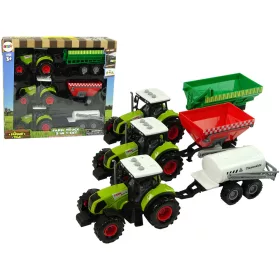   Három traktoros pótkocsis permetezőgép mezőgazdasági traktor szett