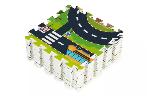 Habszivacs puzzle szőnyeg városi utcák