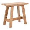 Barcelona sámli, teak fa, nature, 50x25x45 cm