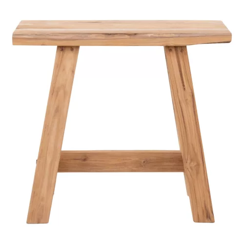 Barcelona sámli, teak fa, nature, 50x25x45 cm
