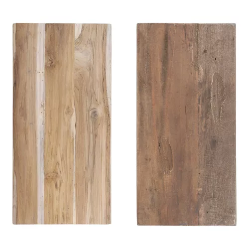 Barcelona sámli, teak fa, nature, 50x25x45 cm