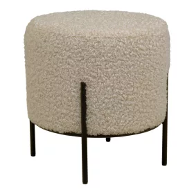 Alford-Pouf, graubraun, mit schwarzen Beinen