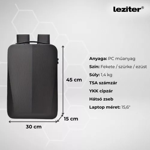 Axen merevített Usb-s laptop hátizsák