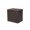 City Kunststoff-Gartenaufbewahrungsbox 113L braun