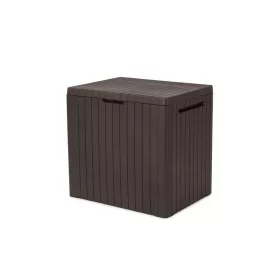 City Kunststoff-Gartenaufbewahrungsbox 113L braun