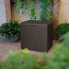 City Kunststoff-Gartenaufbewahrungsbox 113L braun