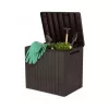 City Kunststoff-Gartenaufbewahrungsbox 113L braun