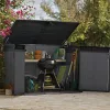 Cortina Mega Kunststoff-Gartenaufbewahrung grau