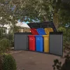 Cortina Mega Kunststoff-Gartenaufbewahrung grau