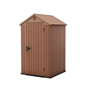 Darwin 4x4 Gartenhaus aus Kunststoff, braun