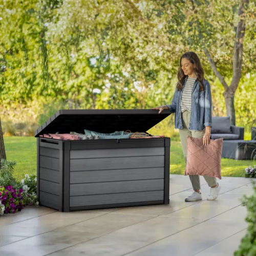 Cortina Kunststoff-Gartenbox 380L grau