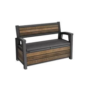 Decocoat Gartenbank/Aufbewahrung aus Kunststoff, 227 l