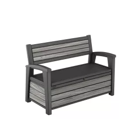 Decocoat Gartenbank/Aufbewahrung aus Kunststoff, 227 l