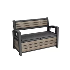 Decocoat Gartenbank/Aufbewahrung aus Kunststoff, 227 l