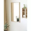 Scottsdale Wandspiegel mit Holzrahmen, natur, 45 x 75 cm
