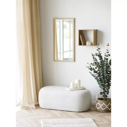 Scottsdale Wandspiegel mit Holzrahmen, natur, 45 x 75 cm